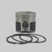 Píst Mitsubishi K3F, K4F + kroužky SADA STD