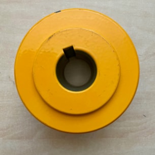 Řemenice motoru štěpkovače Laski LS150 žlutá