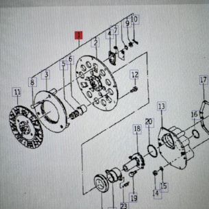 Talíř spojky přítlačný Iseki TA317