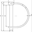 Kolík pojistný s kroužkem 6x60 mm