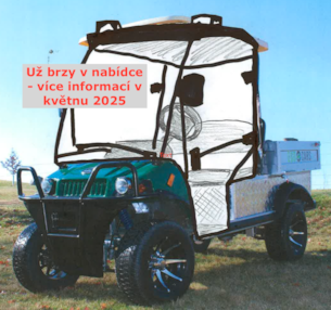 Vozík homologovaný s kabinou 