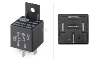 Relé 12V, 30A/40A, 5pólové, spínač, s držákem