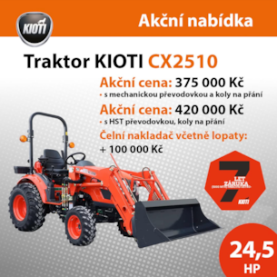 Traktor  KIoti CX2510 Akce 2026