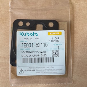 Podložka vstřikovacího čerpadla Kubota Z482