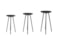 Sada 3 stolků Lois černá D30 H60