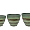 Sada 3 květináčů Ruben oasis jade D38 H32