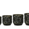Sada 4 obalů Linske black D21 H19