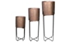 Sada 3 obalů na stojanu Jiro rose gold D26 H97