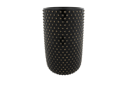 Váza Bolino shiny black D18 H29