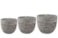 Sada 3 květináčů Boet vintage D37 H32