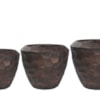 Sada 3 květináčů Cascara bronzová D111 H91