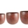 Set 3 obalů Indra rustic brown D40 H32