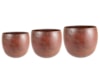 Set 3 obalů Indra rustic brown D40 H32