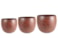 Set 3 obalů Indra rustic brown D40 H32