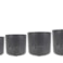 Set 4 květináčů Celine černá D20 H18