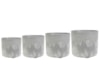 Set 4 květináčů Celine šedá D20 H18