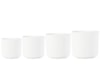 Set 4 květináčů Celine bílá D20 H18
