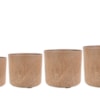 Set 4 květináčů Celine hnědý dub D20 H18