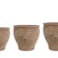 Sada 3 květináčů Heraklis old terra D53 H50