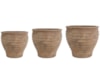 Sada 3 květináčů Heraklis old terra D53 H50