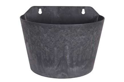 Nástěnný květináč Claire černý D24x16 H18