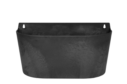 Nástěnný květináč Claire černý D38x17 H20