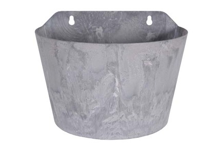 Nástěnný květináč Claire šedý D24x16 H18