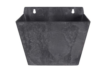 Nástěnný květináč Ella černý D22x15 H18