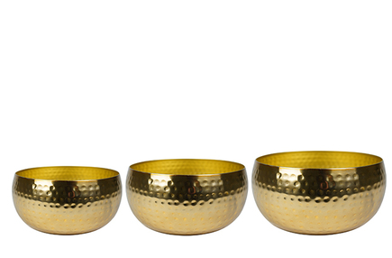 Sada 3 mís Kody zlatá D34 H15