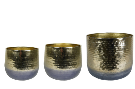 Sada 3 obalů Jenna zlatá D46 H38