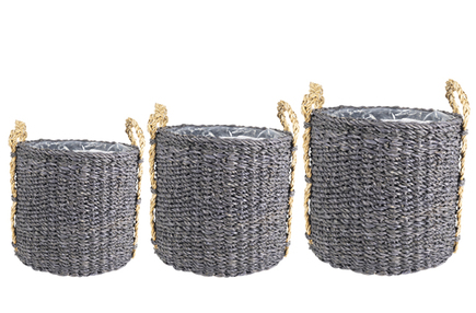 Sada 3 obalů Jory černá D33 H31