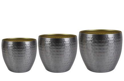 Sada 3 obalů Kody zinková D21 H16