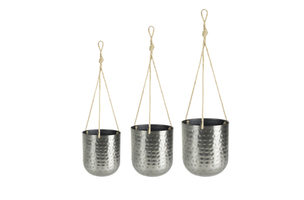 Sada 3 závěsů Kody olověná D17 H20