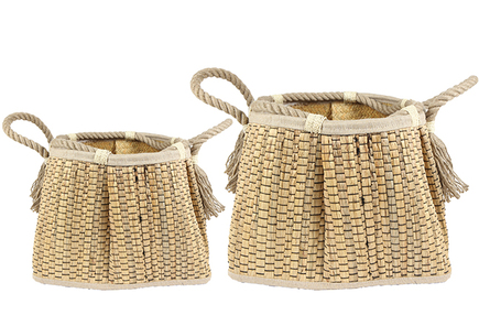 Set 2 obalů Ludo přírodní D37 H29