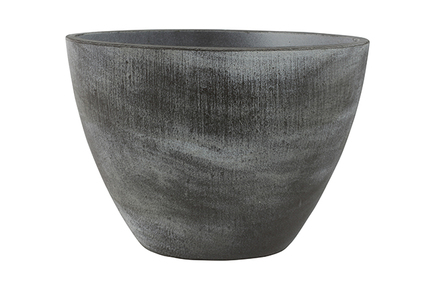 Váza široká Esra mystic grey D33x16 H25