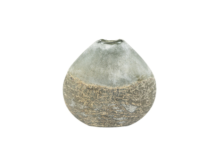 Váza Cara lava grey D25x9 H24