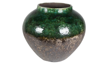 Váza Lindy zeleno-černá D45 H38