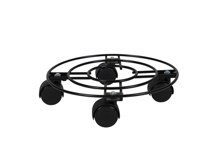 Vozík pod květináč černý D26 H6