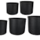 Sada 5 květináčů Gabi černá D55 H50