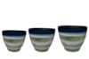 Sada 3 květináčů Ruben oasis blue D38 H32