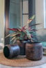 Sada 4 obalů Arwin rustic black D26 H22