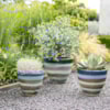 Sada 3 květináčů Ruben oasis blue D38 H32