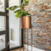 Sada 3 obalů na stojanu Jiro rose gold D26 H97