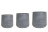 Paleta květináčů Aniek antracitová D106x114 H63 (4 sady)