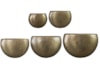 Sada 5 širokých váz Nynke gold D54x25 H37