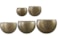 Sada 5 širokých váz Nynke gold D54x25 H37
