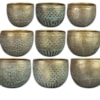 Sada 3 obalů Senna antique brass D21 H16, 3 druhy