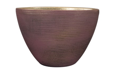 Váza široká Lydia shiny purple D33x16 H25