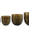 Sada 4 obalů Fabio brass antique D24 H25