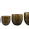 Sada 4 obalů Fabio brass antique D24 H25